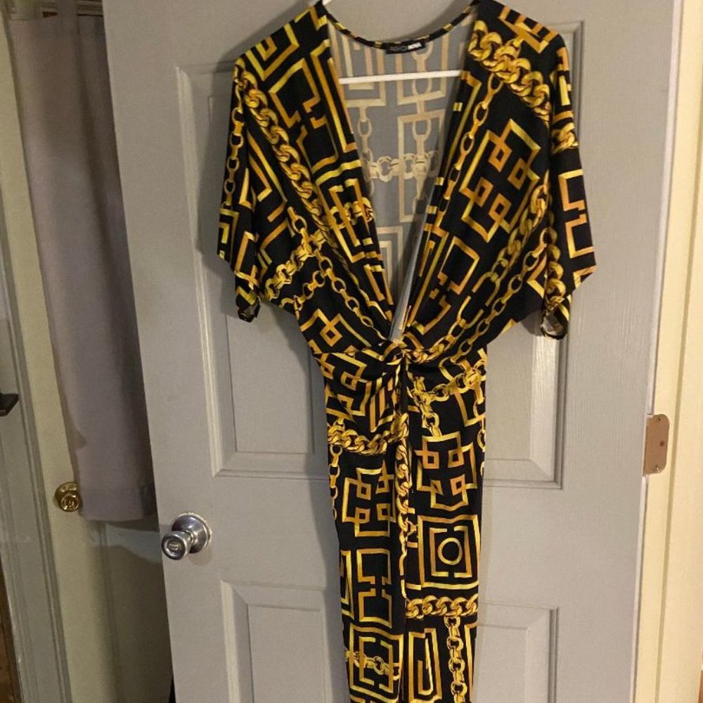 Black and Gold Jumpsuit